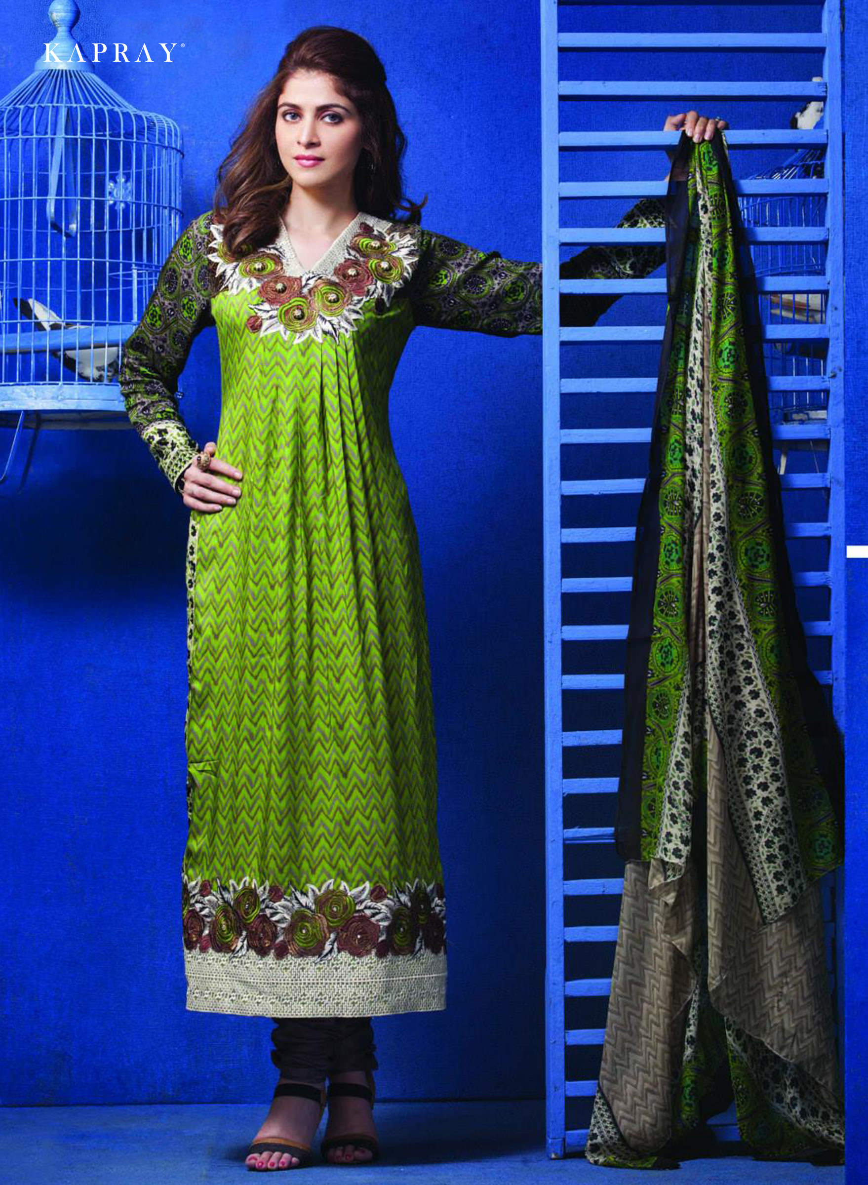 Semi Stitched Salwar Kameez Kapray